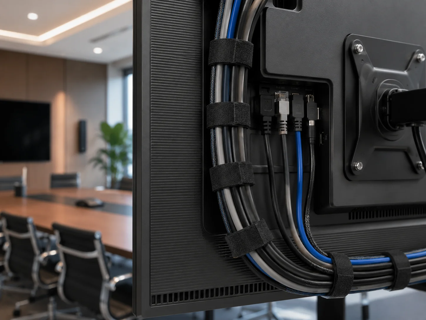 Flexwrap back-to-back tape for AV installations